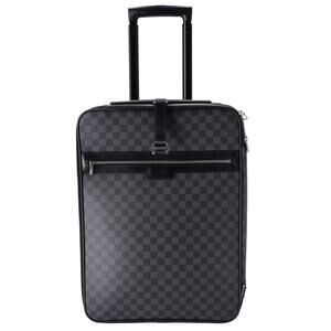 Louis Vuitton Pegase Leather Suitcase Cabin Bag LV Damier Canvas